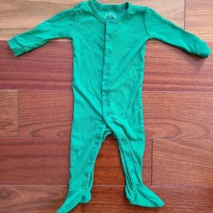 COPY - Primary Green Snap Footies (6-9 month)